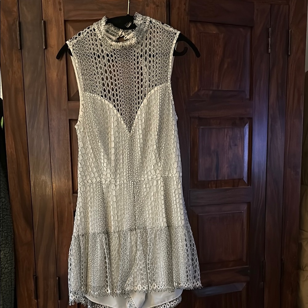 Elegant White Lace Dress